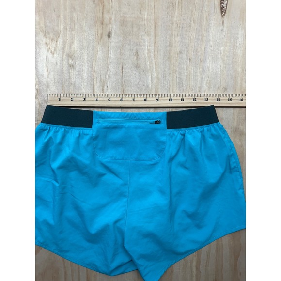 The North Face Womens FlashDry Running Shorts Blue Turquoise Size S Small Pocket - Picture 6 of 6